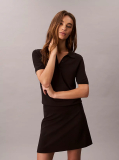 Black Ponte Mini Skirt  Women
