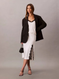 White Matte Shine Satin Skirt  Women