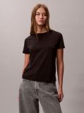 Μαύρο Κοντομάνικο T-Shirt  Γυναίκα