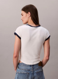 Λευκό Κοντομάνικο T-Shirt  Γυναίκα