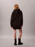 Black Monogram Hooded Sweatshirt Dress  Women