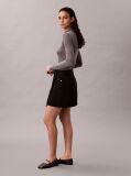 Black Denim Mini Wrap Skirt  Women