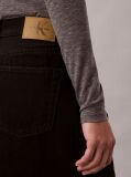 Black Denim Mini Wrap Skirt  Women