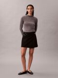 Black Denim Mini Wrap Skirt  Women