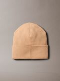 Brown Emblem Logo Beanie  Men