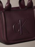 Κόκκινο Μικρή Τσάντα Tote Με Ανάγλυφο Μονόγραμμα  Γυναίκα