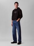 Μαύρο Hoodie Από Terry  Άνδρας