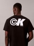 Black Sport Monogram Logo Graphic Classic T-Shirt  Men