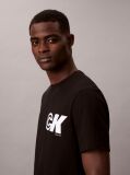 Black Sport Monogram Logo Graphic Classic T-Shirt  Men