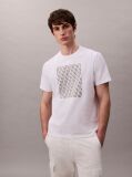 Λευκό T-Shirt Με Μονόγραμμα  Άνδρας