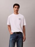 Λευκό Κοντομάνικο T-Shirt  Άνδρας