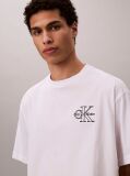 Λευκό Κοντομάνικο T-Shirt  Άνδρας