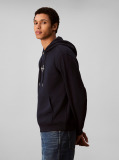 Μπλε Άνετο Hoodie Με Μονόγραμμα  Άνδρας