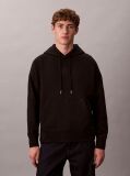Μαύρο Hoodie Από Premium Terry Ύφασμα  Άνδρας