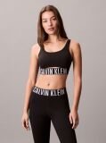 Black Medium Impact Sports Bra  Women