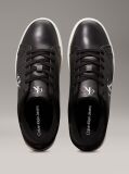 Black Leather Trainers  Men