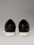 Black Leather Trainers  Men