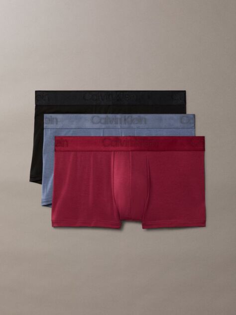Multi 3 Pack Low Rise Trunks - CK Black  Men