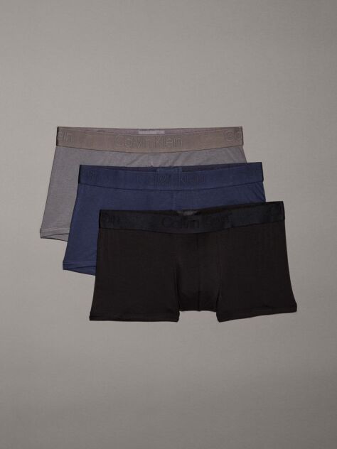 Multi 3 Pack Low Rise Trunks - CK Black  Men