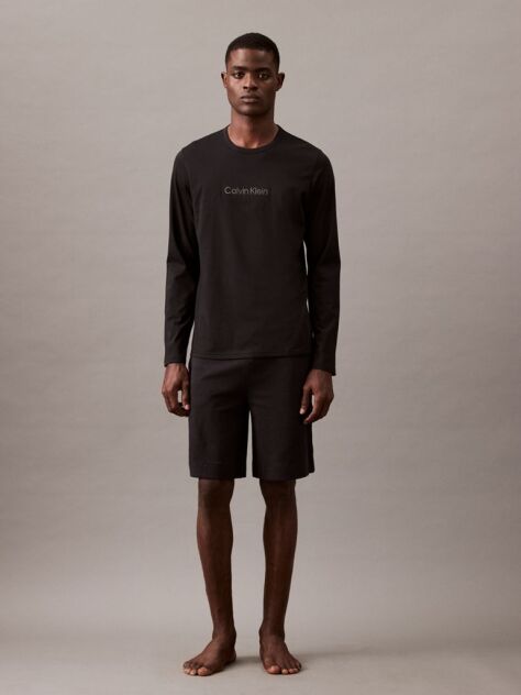 Black Lounge Shorts - Modern Terry  Men