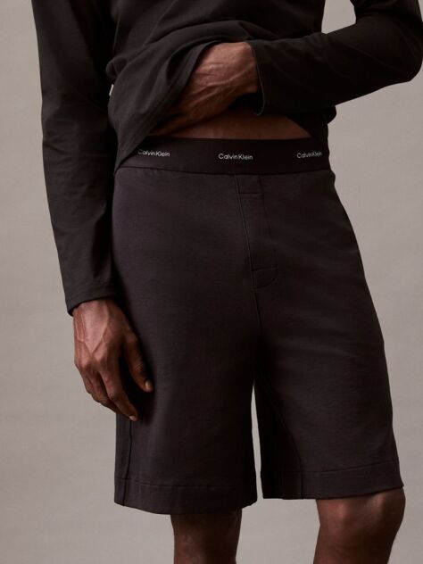 Black Lounge Shorts - Modern Terry  Men