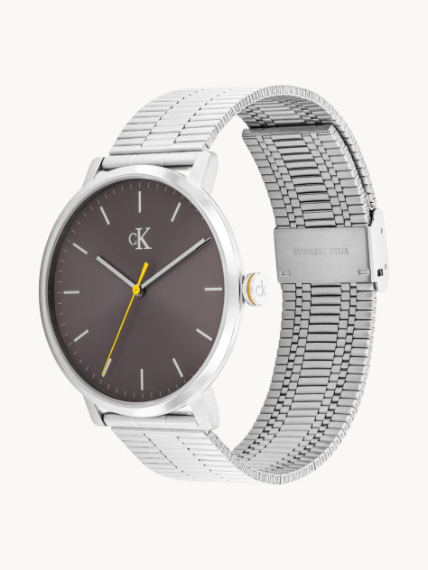 Grey Stainless Steel Bracelet Watch  Men