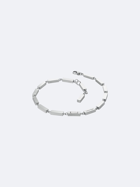 Silver Essential Links Bar Chain Bracelet  Men