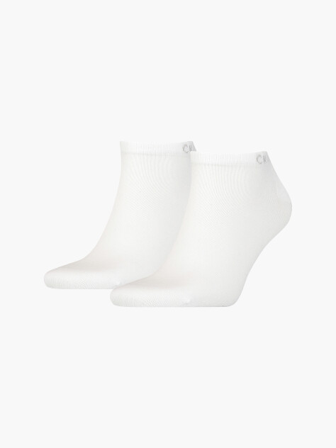 White Calvin Klein Casual Men's Sneaker Socks 2 pack  Men