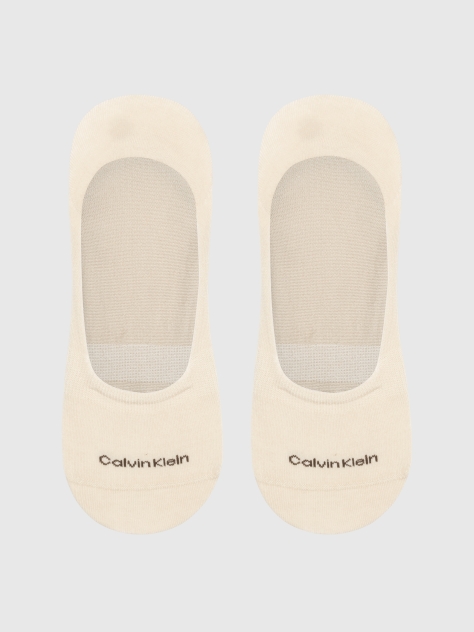 Beige Calvin Klein Mid-Cut Men's Footie 2 pack  Men