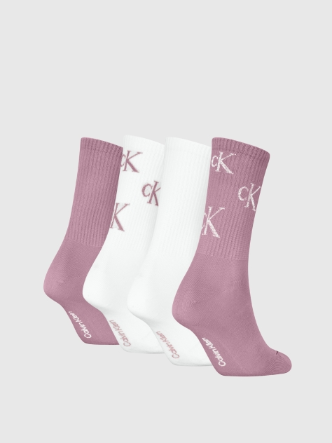 Multi 4 Pack Crew Socks  Women