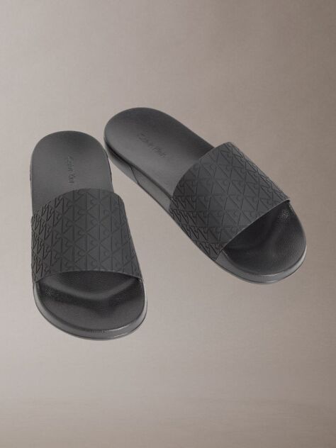 Black Nemo - Contoured Emblem Logo Sliders  Men