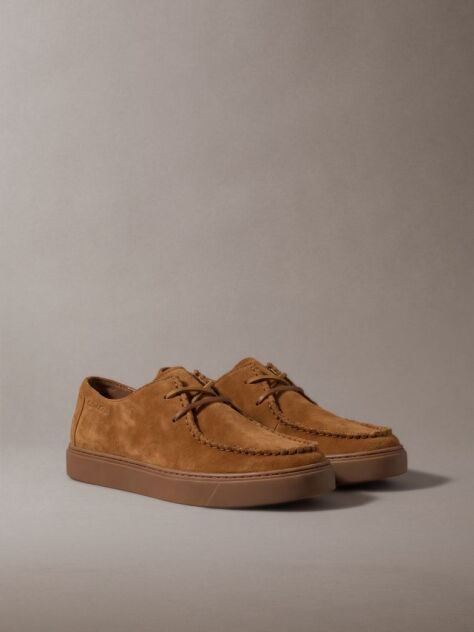 Brown Suede Hybrid Cupsole Lace-Up Shoes  Men