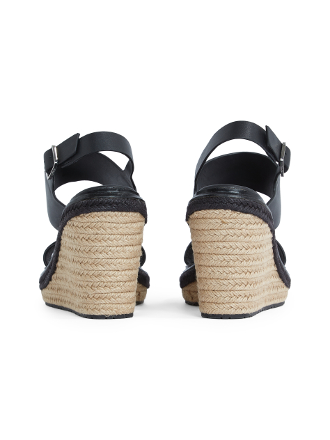 Black Wedge Sandals  Women
