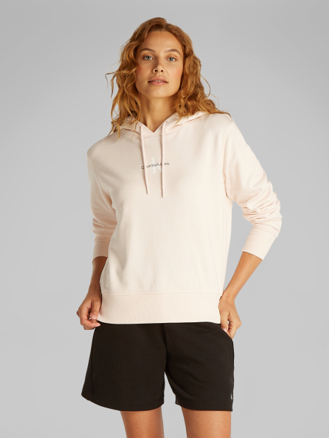 Ροζ Hoodie Με Λογότυπο  Γυναίκα