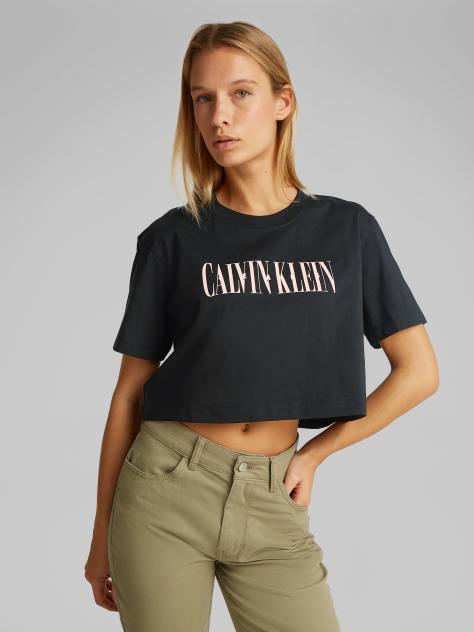 Black Varsity Boxy T-Shirt  Women