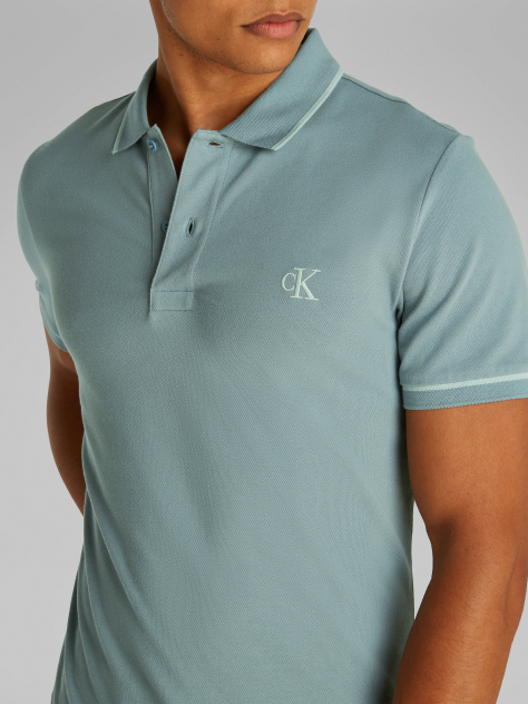 Green Slim Polo Shirt  Men