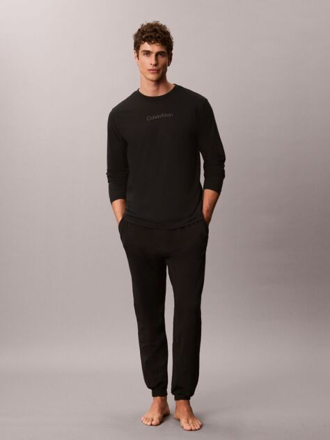 Black Pants Pyjama Set - Icon Cotton  Men