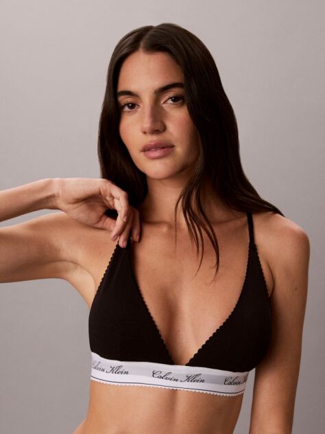 Black Triangle Bra - Icon Cotton Modal  Women