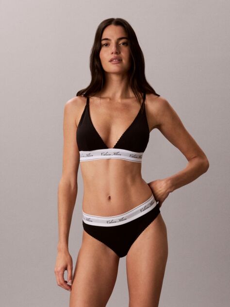 Black Triangle Bra - Icon Cotton Modal  Women