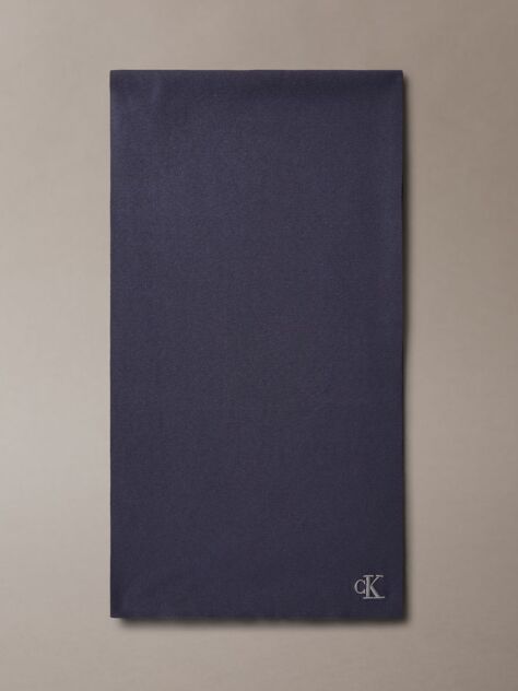 Blue Signature Logo Scarf  Men