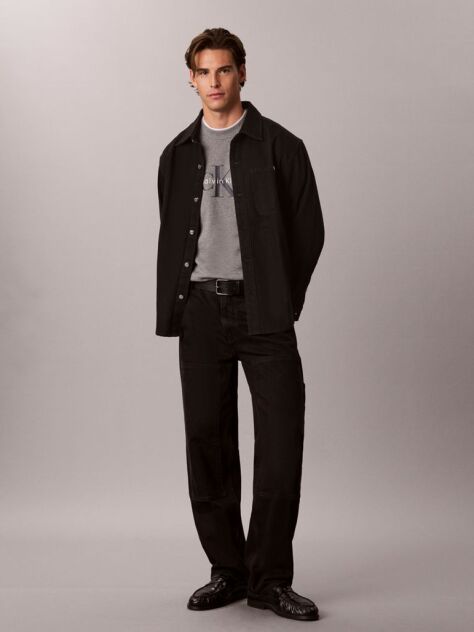 Grey Cotton Terry Monogram Sweatshirt  Men