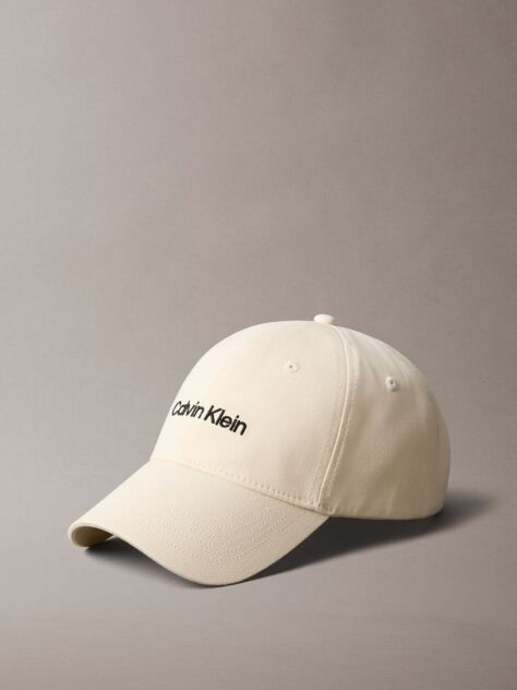 White Embroidery Baseball Cap  Men