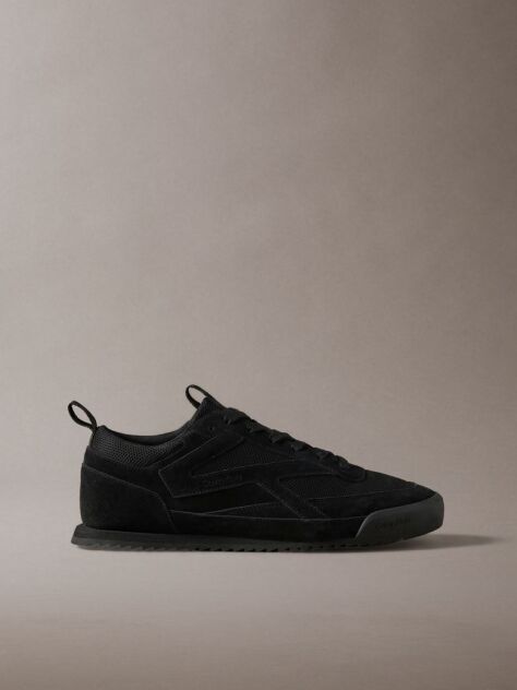 Black Low Profile Runner Sneakers  Men