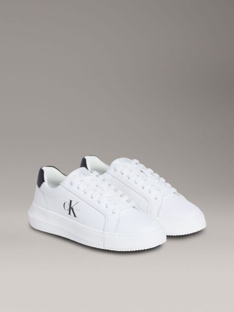 White Leather Trainers  Women