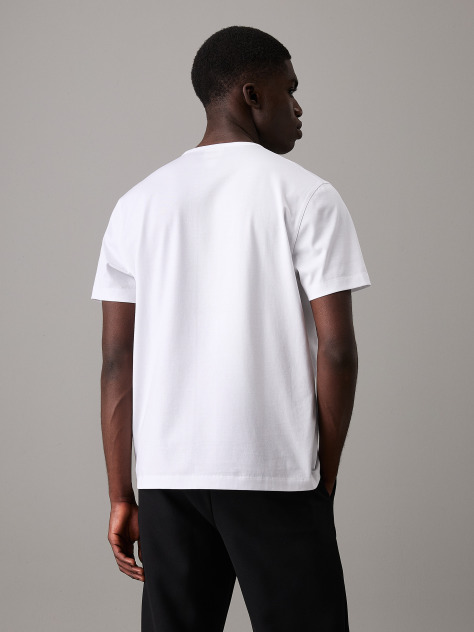 White Tailored Mercerized Jersey T-shirt  Men