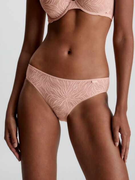 Beige Bikini Briefs - Sheer Marquisette  Women