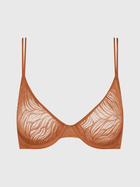 Brown Demi Bra - Sheer Marquisette  Women