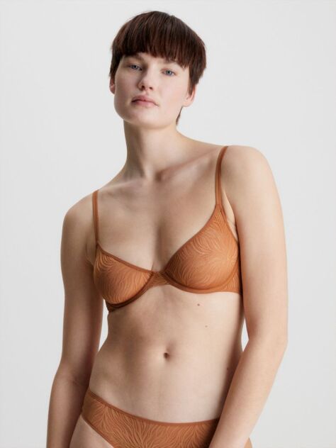Brown Demi Bra - Sheer Marquisette  Women