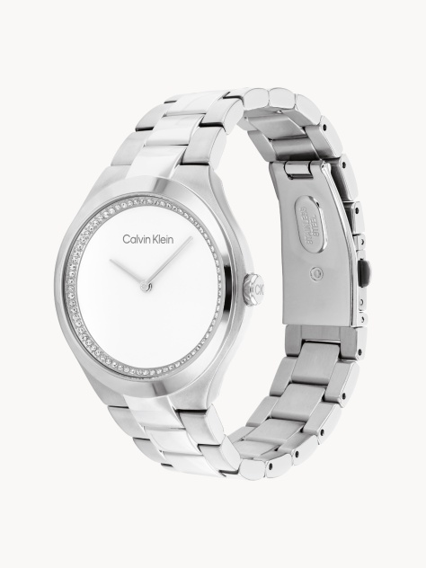 White Stainless Steel Watch  Women