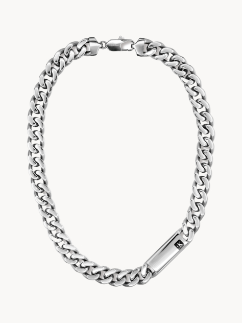 Silver CK Hallmark Bold Chain Necklace  Men